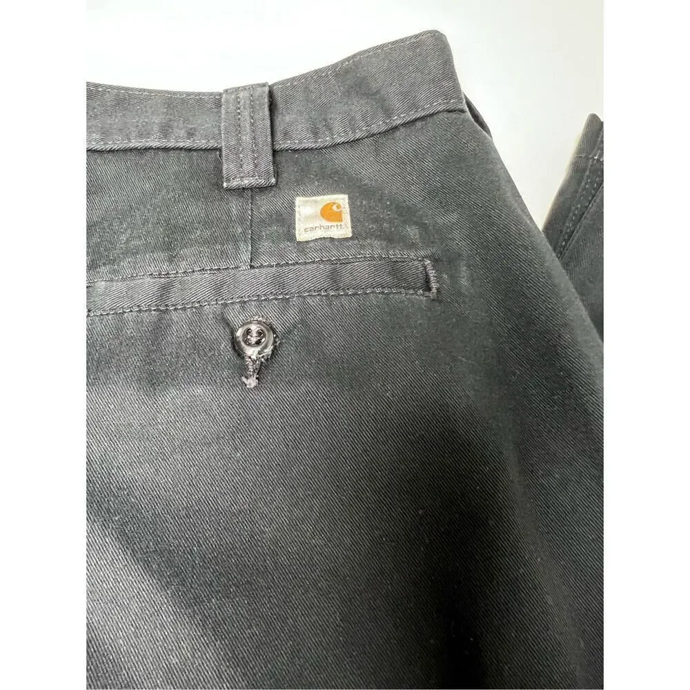 Carhartt Black Chino Pants - Men’s Size 38 x 34 Relaxed Fit